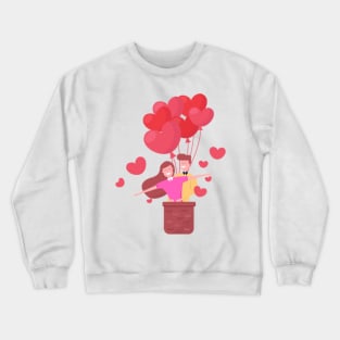 flyingcouple | valentine gift Crewneck Sweatshirt